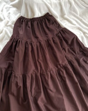 MAXI SKIRT-brown