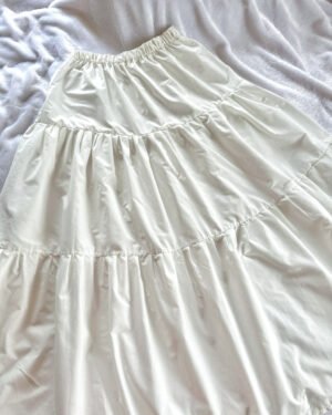 MAXI SKIRT-white