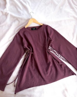 Florence- Mauve Fitted Top