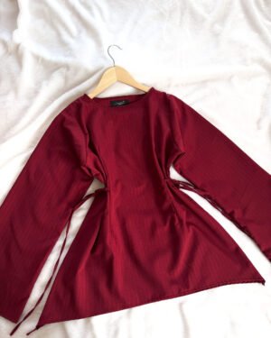 Florence- Red Fitted Top