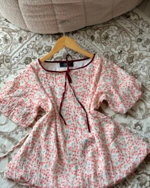 Stella- Pink Babydoll Top
