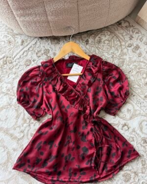 Dorothy- Red Ruffle Top