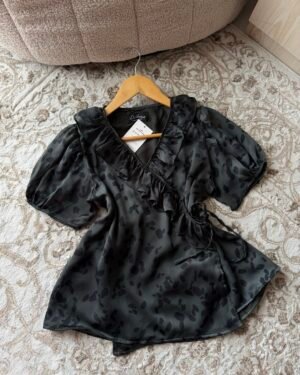 Dorothy- Green Ruffle Top