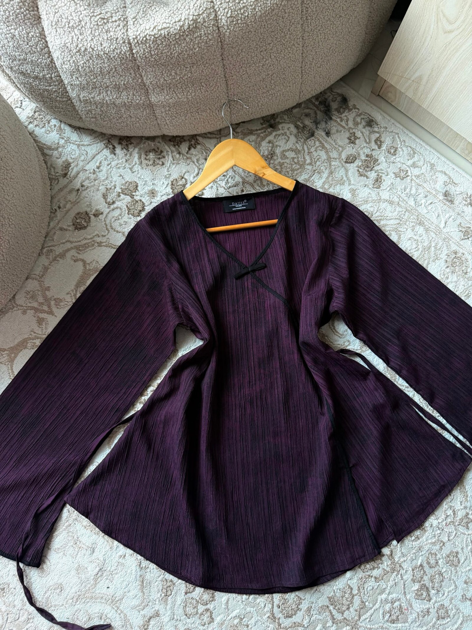 Rosamund- Grape Full Sleeve Top - Image 5