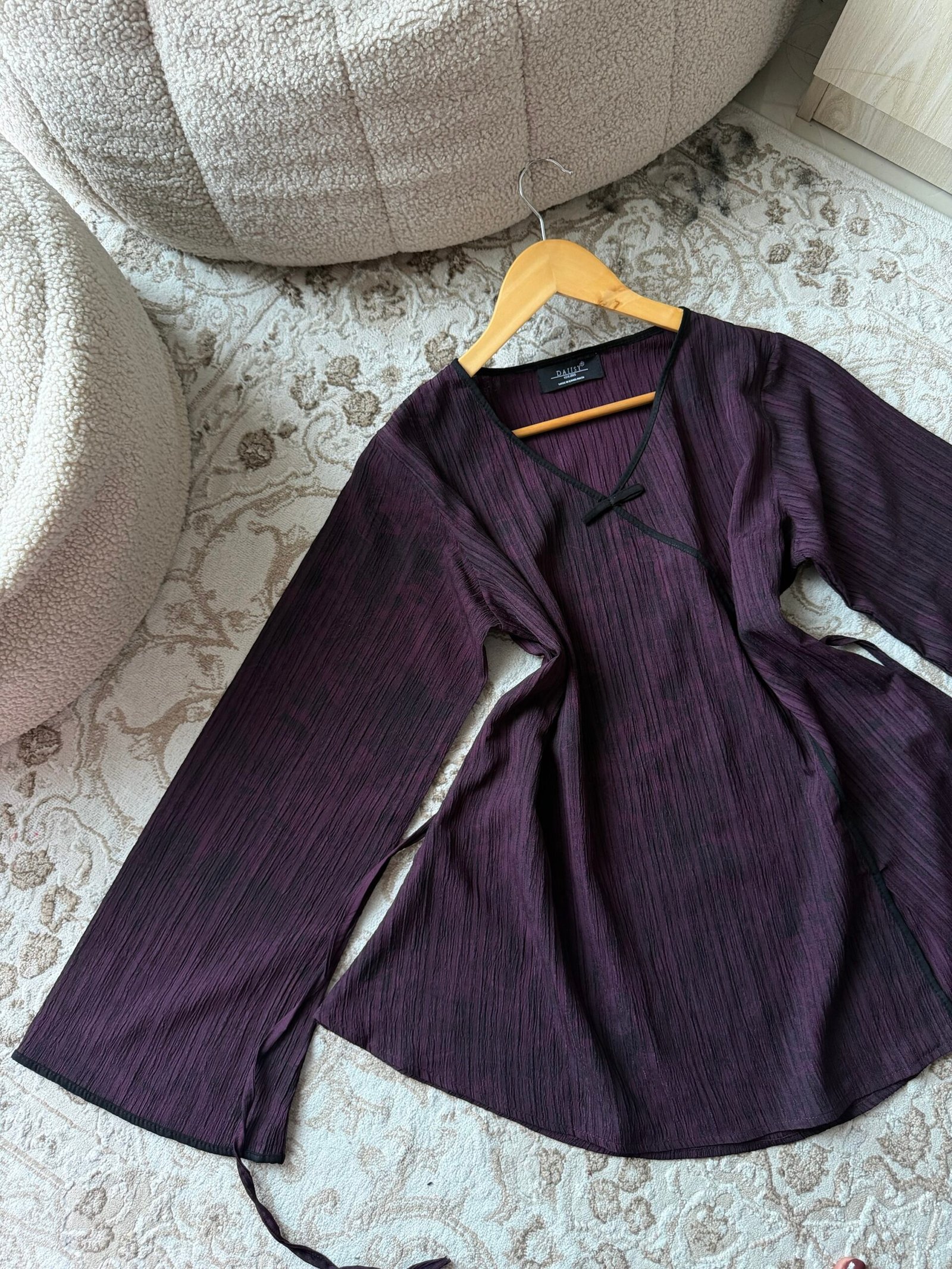 Rosamund- Grape Full Sleeve Top - Image 4