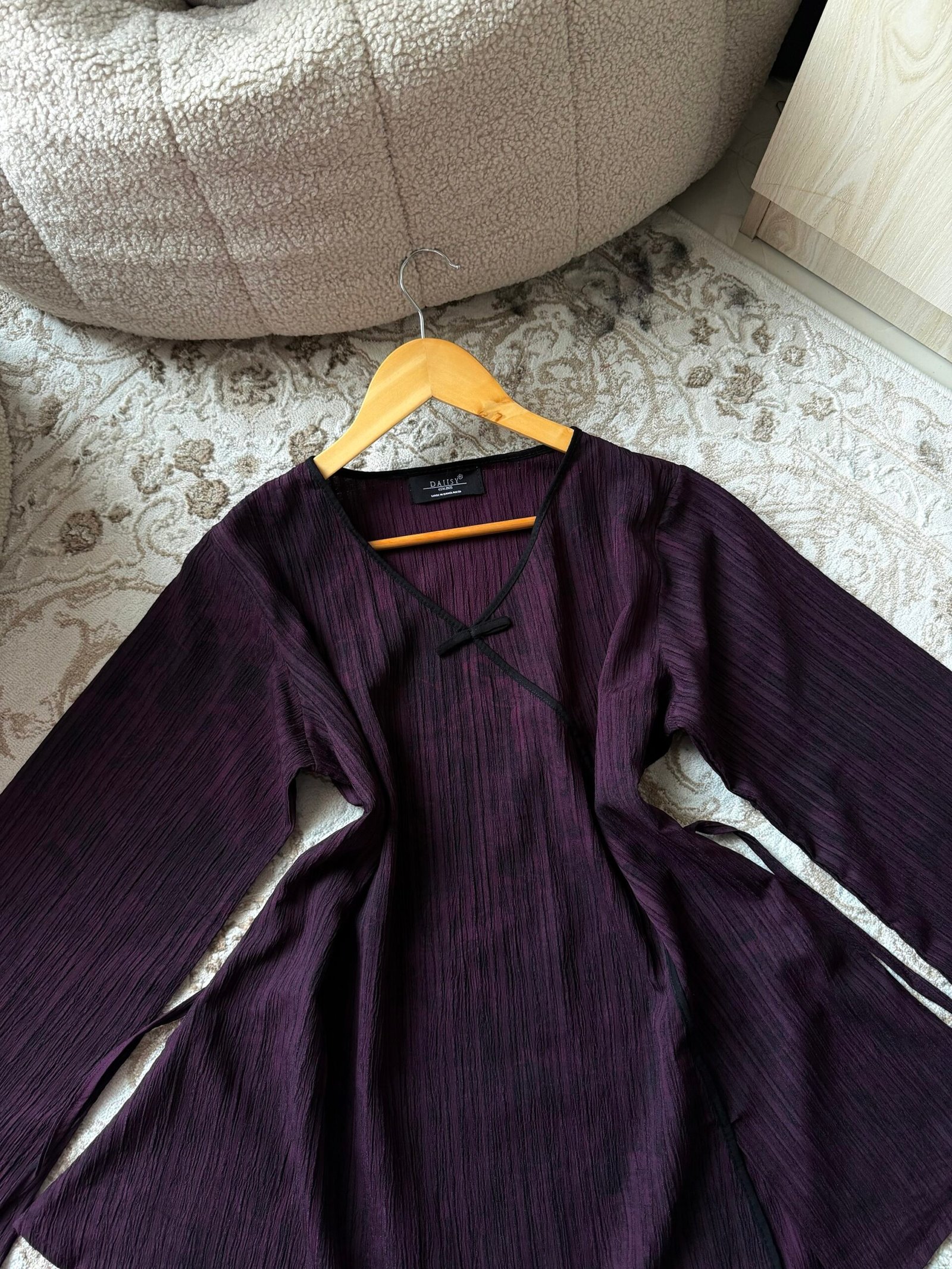 Rosamund- Grape Full Sleeve Top - Image 3