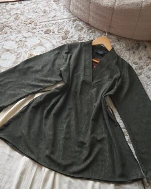 Noir- Green Semi Traditional Top