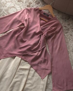 Muse- Pink Wrap Top