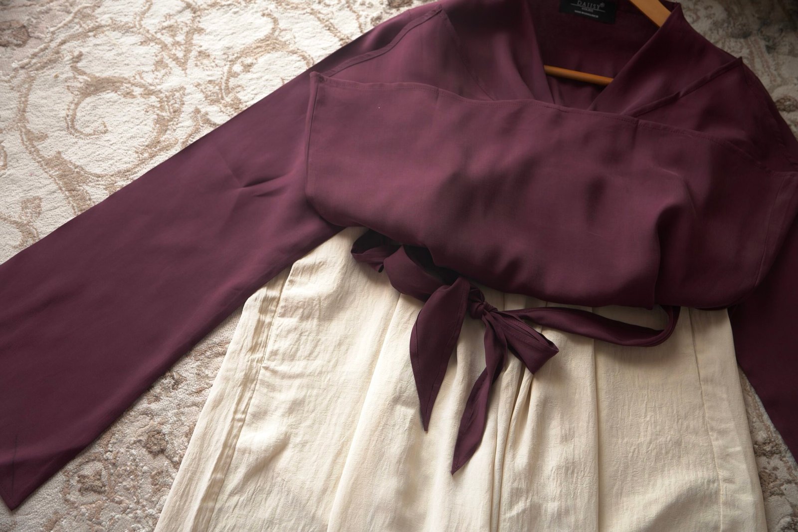 Muse- Dark Mauve Wrap Top - Image 4